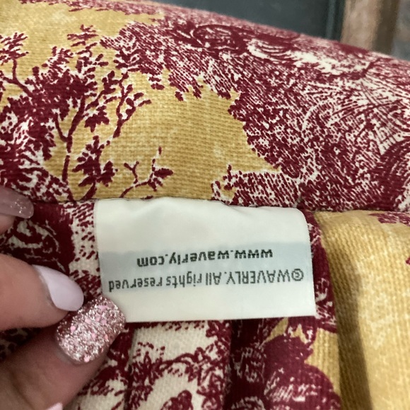 La Petite Ferme vintage Waverly toile hens rooster - Picture 5 of 7